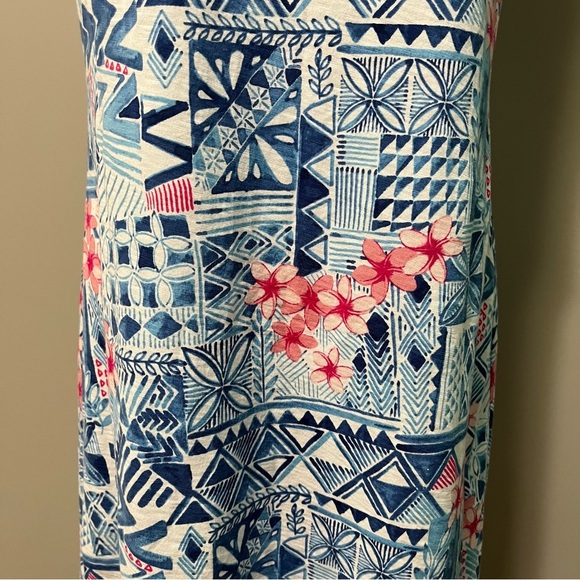 Tommy Bahama Patio Leis Sleeveless Shift Dress Island Navy - Picture 5 of 11